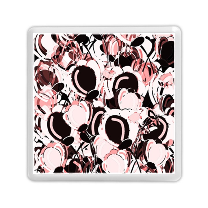 Pink abstract garden Memory Card Reader (Square) 