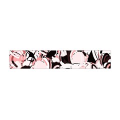 Pink Abstract Garden Flano Scarf (mini)