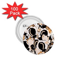 Orange Abstract Garden 1 75  Buttons (100 Pack) 