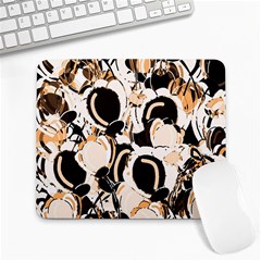 Orange Abstract Garden Large Mousepads by Valentinaart