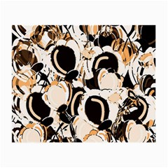 Orange Abstract Garden Small Glasses Cloth (2-side)