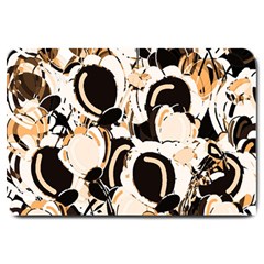 Orange Abstract Garden Large Doormat 