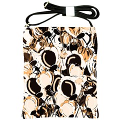 Orange Abstract Garden Shoulder Sling Bags