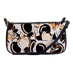 Orange Abstract Garden Shoulder Clutch Bags