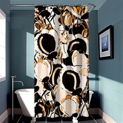 Orange Abstract Garden Shower Curtain 36  X 72  (stall) 