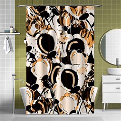 Orange Abstract Garden Shower Curtain 48  X 72  (small)  by Valentinaart