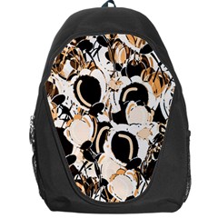 Orange Abstract Garden Backpack Bag by Valentinaart