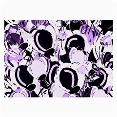 Purple abstract garden Large Glasses Cloth