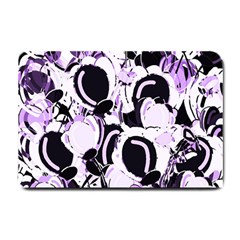 Purple abstract garden Small Doormat 