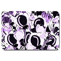 Purple abstract garden Large Doormat 