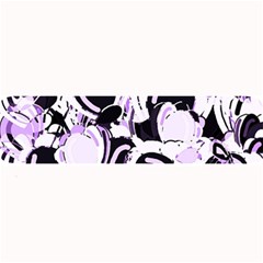 Purple abstract garden Large Bar Mats