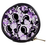 Purple abstract garden Mini Makeup Bags Front