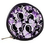 Purple abstract garden Mini Makeup Bags Back