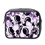 Purple abstract garden Mini Toiletries Bag 2-Side Front