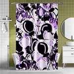 Purple abstract garden Shower Curtain 48  x 72  (Small)  Curtain(48  X 72 ) - 42.18 x64.8  Curtain(48  X 72 )