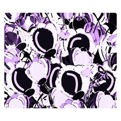 Purple abstract garden Double Sided Flano Blanket (Small) 