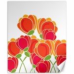 Orange flowers  Canvas 16  x 20   15.75 x19.29  Canvas - 1