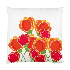 Orange Flowers  Standard Cushion Case (one Side)