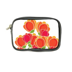 Orange Flowers  Coin Purse