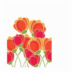 Orange Flowers  Large Garden Flag (two Sides)