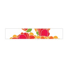 Orange Flowers  Flano Scarf (mini)