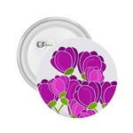 Purple flowers 2.25  Buttons Front