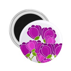 Purple Flowers 2 25  Magnets