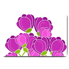 Purple Flowers Large Doormat 