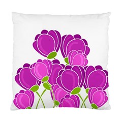 Purple Flowers Standard Cushion Case (one Side) by Valentinaart