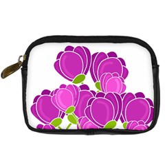 Purple Flowers Digital Camera Cases