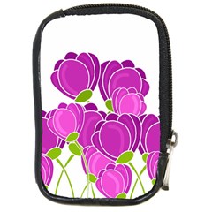 Purple Flowers Compact Camera Cases