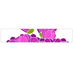 Purple Flowers Flano Scarf (large)