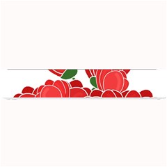 Red Floral Design Small Bar Mats