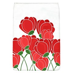 Red Floral Design Flap Covers (l)  by Valentinaart