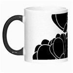 Black flowers Morph Mugs Left