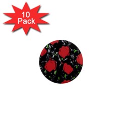 Red Roses 1  Mini Magnet (10 Pack) 