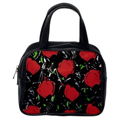 Red Roses Classic Handbags (one Side)