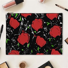 Red Roses Cosmetic Bag (xl)