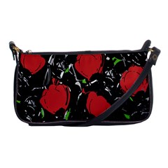 Red Roses Shoulder Clutch Bags