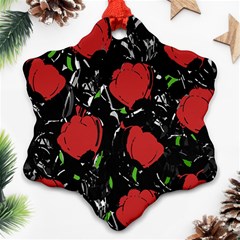 Red Roses Ornament (snowflake) 