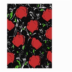 Red Roses Small Garden Flag (two Sides) by Valentinaart