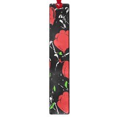 Red Roses Large Book Marks by Valentinaart