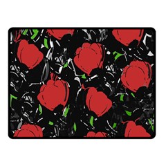 Red Roses Double Sided Fleece Blanket (small) 