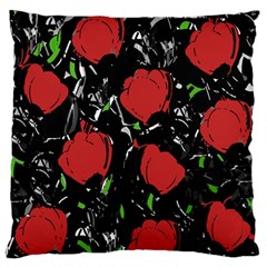 Red Roses Standard Flano Cushion Case (one Side)