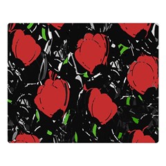 Red Roses Double Sided Flano Blanket (large) 