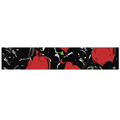 Red Roses Flano Scarf (large)