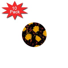 Yellow Roses  1  Mini Buttons (10 Pack) 