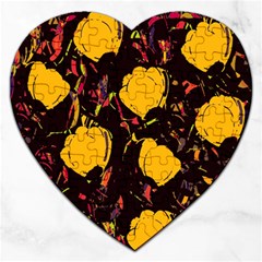 Yellow Roses  Jigsaw Puzzle (heart)