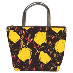 Yellow Roses  Bucket Bags by Valentinaart