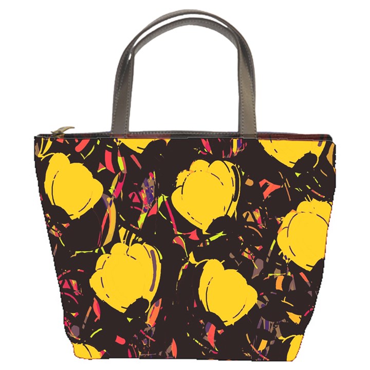 Yellow roses  Bucket Bags